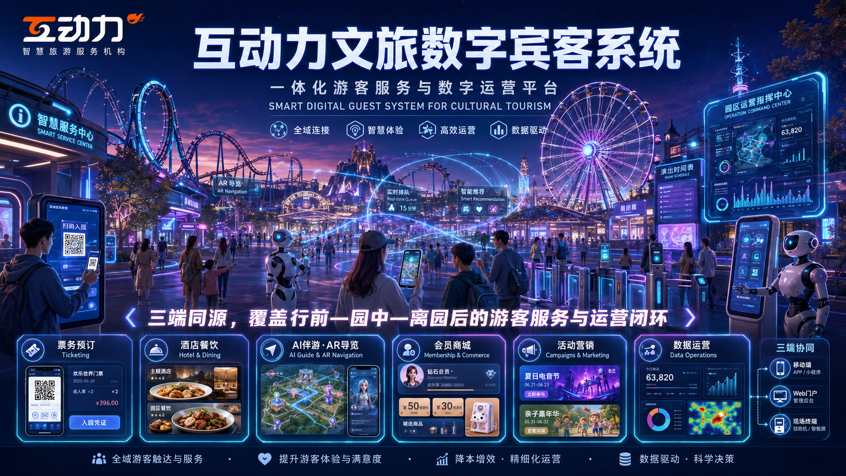 互动力文旅数字宾客系统产品功能总图